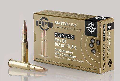 Ammunition TRZ Trading Inc. Ready Series 7.62x54r PRIVI 7.62X54R MATCH FMJ 182GR 20 RDS